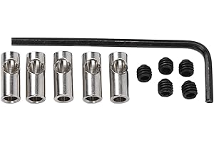 SUNGOOYUE Moteur D'adaptateur d'arbre RC de 3,17 Mm à 5 Mm, Manchon de Réducteur de Pignon en Acier Inoxydable, Changement D'essieu sur Le Manchon pour la Conversion