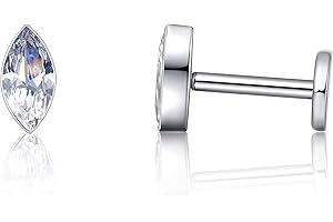 limerencia Piercing Tragus de Titanio 18G, Paquete de 2 Piercing Médico Rosca Pendientes de titanio Hipoalergénico Helix Oreja Titanio para Lengua Ceja Labio Septum Nariz