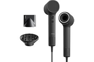 Laifen Neo Secador de Pelo con Motor Sin Escobillas de 110 000 RPM, 200 Millones de Iones Negativos y Control de Temperatura, Ultraligero 390 g, Bajo Ruido 59dB, 2 Boquillas Magnéticas (Negro)