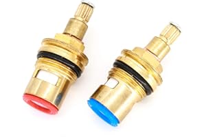 F SEASON Messing 1/2" Keramik-Oberteile Ventiloberteil 90° armaturen für Zweigriffarmaturen Ventile Set