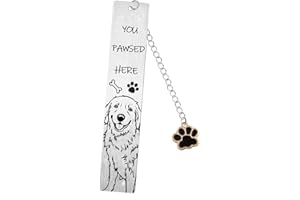 HGREIWGK Dog Bookmark Book Marks for Reading Women Dog Lover Book Lovers Dog Mom Dad Dog Owner Christmas Stocking Stuffers Birthday Gifts Bookworm Gifts Golden Retriever Lovers Gifts Dog Themed Gifts