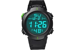 Herrklocka digital digital stoppur datum gummi sport armbandsur H68401735