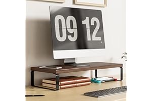 Onxyrbyte Rehausseur Ecran,Rehausseur Ecran Pc Bureau,RéHausseur D'éCran en Bois,RéHausseur D'éCran pour Pc,Support De Moniteur D'Ordinateur Ergonomique,pour Ordinateur Portable,Imprimantes