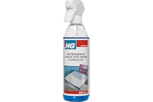HG Nettoyant spray pour vitres, fenêtres et miroirs, élimine efficacement la graisse et la saleté, 500 ml (142050106)