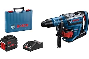 Bosch Professional perforateur sans-fil BITURBO GBH 18V-45 C (force de frappe : 12,5 J, avec module connectivité + présélections de vitesse, 2 x ProCORE18V 12.0Ah + chargeur GAL18V-160, dans coffret)