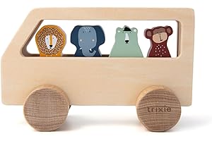 Trixie Baby Bus aus Holz – Tiere