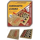 Surakarta Dama Zeka ve Strateji Oyunu 1 Paket Surakarta ve Dama Oyunu Ahşap &Ccedil;ift Y&ouml;nl&uuml;