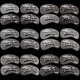 CellDeal 24 Styles Eyebrow Grooming Stencil Kit Template Make Up Shaping DIY Beauty Tools