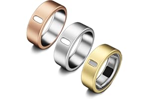 3 Stück Ringe Cover Kompatibel mit Oura Ring Gen 4/Gen 3 Horizon/Heritage/Ultrahuman Schutz, Abriebfestes Matt TPU Schutzhülle für Oura Protector Zubehör Herren Damen(Größe 8,Gold+Silber+Rosegold)