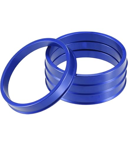 Anelli Centratori Cerchi Auto 72.6mm A 60.1mm - Set Di 4 In Plastica Nero Per Eliminare Vibrazioni - Foto 4