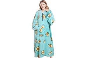 Genfien Sudadera con Capucha de Gran Tamaño, Súper Suave, Cálida, Cómoda, con Capucha, Talla única, para Mujeres, Niñas, Hombres, Amigos, Azul Marino, Talla única