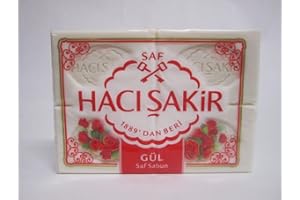 Haci Sakir Savon Rose Lot de 4 x 150 g