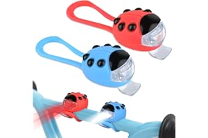 ZWOOS Lampki do Hulajnogi Dziecięcej, 16 x 12 x 4 cm, Czerwono-Niebieskie, 2 Sztuki