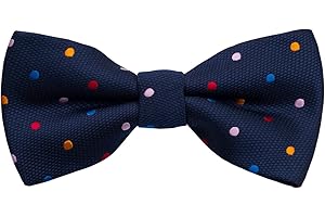 Alizeal Boys Pre-tied Bow Tie Polka Dot Stripe Novelty Pattern Birthday Party School Kids Bow Tie