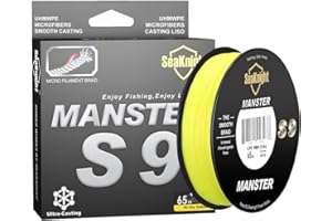 ‎SEAKNIGHT Seaknight W8 8 Fach Angelschnur Geflochten Salzwasser 300M/500M S9 9 Fach PE Geflochtene Angelschnur 8 Stränge Karpfen Angelschnur Forelle 15-100LB