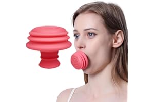 SexxLady Esercitatore per muscoli facciali con morso facciale, Allenatore per muscoli facciali V-Face, Esercizio per mascelle in silicone portatile,Esercizio per viso e collo