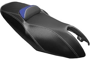 POLIPARTS Coprisella Colore Nero con Cuscinetto Blu per Yamaha T-MAX TMAX 500 Anno 2001 2002 2003 2004 2005 2006 2007 (Blu)