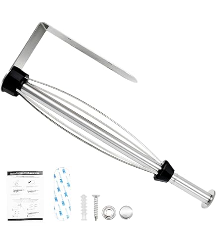 Portarrollos De Cocina Con Rasgado A Una Mano - Para Papel De Cocina Y Film, Montaje Con Adhesivo O Tornillos