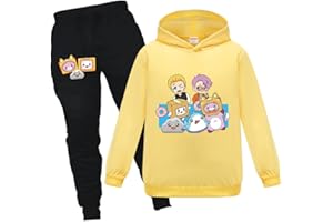 OAIXIUR Kids Foxy and Boxy Tracksuits Boys Girls Foxy and Boxy Hoodie and Joggers 2-piece Suits