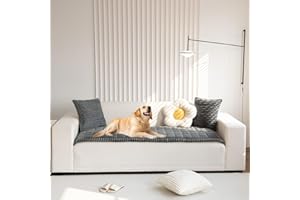 ‎SITUHAONAN Situhaonan Dicke Sofa überzug für Haustiere Waschbar, Couch Überzug, Anti-Rutsch Sofabezug, Rutschfester Sofabezug für 1 2 3-Sitzer, Haustiermatte (Dark Grey, 70x180cm)