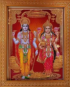 Shree Handicrafts Lord Laxmi Narayan Photo Frame
