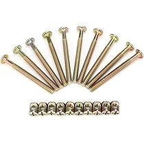 30 Viti Per Mobili A Testa Esagonale M6 X 70mm - Parzialmente Filettate Per Letti, Sedie E Assemblaggi