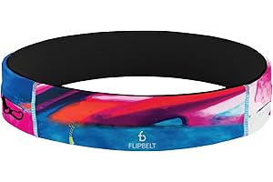 FlipBelt Zipper Running Belt for Phone and Small Accessories, Exercise Waist Pouch for Women and Men