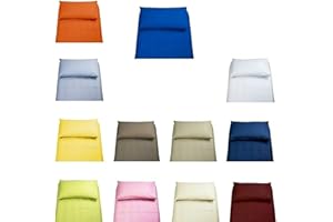 STORE SORRENTO Completo letto singolo Irge in cotone lenzuolo sopra,lenzuolo sotto,1 federa (Beige)