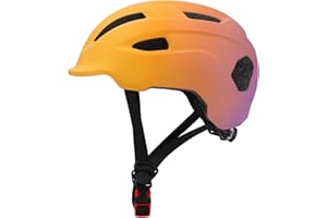 YOOXARMOR Casco de Bicicleta para Niños de 3-5-8 afios Peso Ligero Transpirable,Casco Ajustable para Ciclismo Patineta Scooter BMX Monopatin mit Certificacién CE,50-59CM
