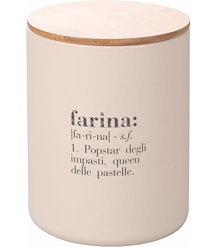 Barattolo Zucchero Villa D'Este In Vetro Da 1L - Coperchio In Bamb&ugrave;, Design Victionary, Elegante E Pratico