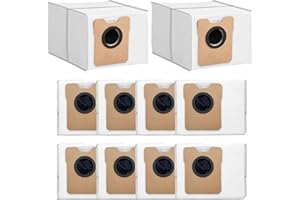 AIFIZO 10 Pack Replacement Dust Bags for Eufy Omni C20 C10 Robot Vacuum | High-Capacity Detachable Filter Bags | Compatible with Omni C20 C10 Cleaner (10-Count, Large Capacity)