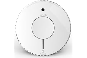 FIREANGEL Fire Angel Détecteur de Fumée Optique, Détecteur Incendie, Label Q, Bouton Test/Silence, NF Certifié, Detection Fumée Précoce, Blanc