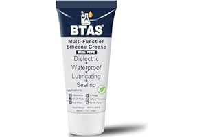 BTAS Dielectric Silicone Grease for Automotive Electrical Connectors Battery Terminal Die Electric Spark Plug Corrosion Protection with PTFE Food Grade 1 oz 1 Pcs