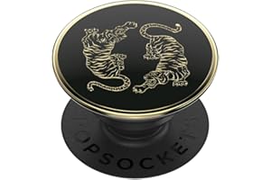 PopSockets: PopGrip - Rozkładany uchwyt i podstawka do telefonów oraz tabletów z wymiennymi krążkami PopTops - Enamel Le Tigre