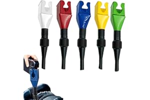 HOKUTO Retractable Auto Fuel Funnel for Automotive Use, Retractable Multi-Function Universal Funnel Refueling Tool with Handle for Engine Oil, Liquid, Diesel, Kerosene and Gasoline (5Pack)