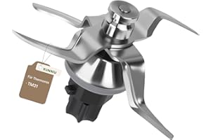 XUNNIU Couteau en Acier inoxydable SUS420 pour Couteau Therмоmix TM31 - Couteau TM31 Remplacement pour Thermomix TM31 - Accessoires Thermomix TM31 Couteau Pièces de Rechange
