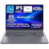 Lenovo IdeaPad Slim 3 16IRH10 Intel Core i5-13420H 16GB 512GB SSD 16" WUXGA (1920x1200) IPS Panel Freedos Taşınabilir Diz&uuml;st&uuml;