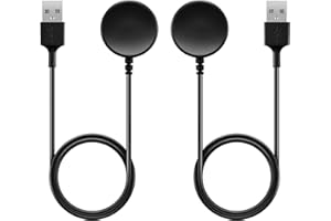 AWINNER Kabel ładowarki kompatybilny z Samsung Active Watch, zapasowy kabel do ładowania USB stacja ładująca do Galaxy Watch 3 Active & Active2 SM-R500/SM-R820/SM-R830/SM-R840/SM-R850 (2-pak)