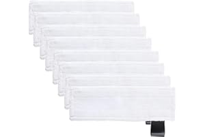 FINEVERNEK 8PCS Bonnettes Microfibre pour SC5 SC3 Easy Fix Kärcher, Lingette Remplacement pour Karcher Vapeur, Chiffons Microfibre pour Karcher Easy Fix SC2 SC3 SC4 SC5, Kärcher Bonnettes pour Buse de Sol