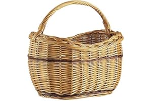 AUBRY GASPARD Panier Osier Buff+2 liserets