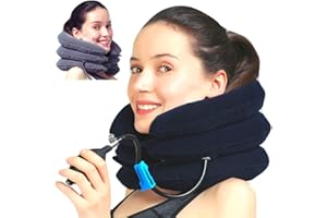 MEDIZED® Cervical Neck Stretcher Traction Device, Support Brace, Inflatable & Adjustable Support Pillow is Ideal for Spine Alignment & Chronic Pain Relief