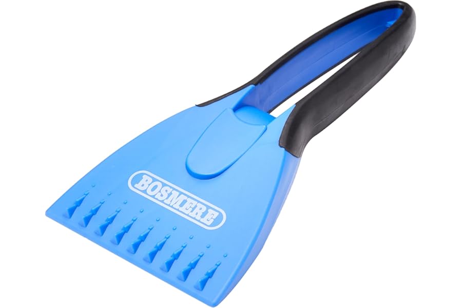 Bosmere Winter Care Windscreen Ice Scraper with Soft Grip, Multi-Coloured, W120
