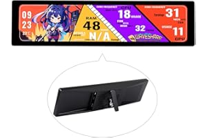 Waveshare 11.9inch IPS Display, 320x1480 Pixel, Toughened Glass Panel, HDMI Interface, with Hi-Fi Speaker, Collapsible Stand & Metal Case, for Raspberry Pi Screen also for Jetson Nano/Core3566/PC