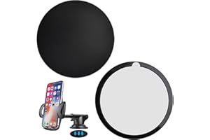 Duluok 2-Pack 80mm Armaturenbrett Montageplatte, Adhesive Dashboard Pad Montagescheibe, Hitzebeständige Klebescheibe für Armaturenbrett-Kamera, Windschutzscheiben-Halter