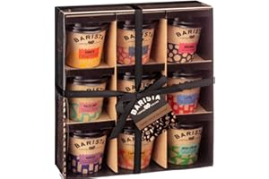 Chocola Coffee Gift Set - 9 Assorted Coffee Flavours Including Ginger, Irish Cream, Vanilla and Salted Caramel - Men, Women, Mothers day,Birthdays,18 g (Pack of 9)