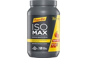 Powerbar Isomax Blood Orange 1200g - Boisson Isotonique pour Sportifs - 5 Électrolytes + C2MAX