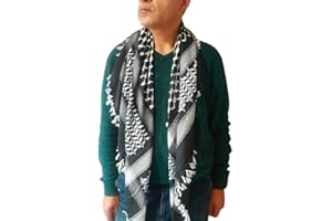 Horus Artesanía de Egipto Palästinensischer Shemagh Keffiyeh Hatta Arabisch Unisex 100% Baumwolle mit oder ohne Agal. Wrap. Schal