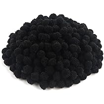 TOAOB 50 stuks Pompons Bal 40 mm Grote Pluizige Pompons Wit Pompoms Ballen en 100 stuks Wiebelogen voor doe-het-zelf Ambachten Decoraties