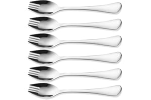 YSFVNP 6 PCS Sporks, Travel Cutlery Spoon Fork Portable Travel Forks, Long 17 cm/6.7in Multifunctional Spoon and Fork Salad Spoon Portable Travel Fork for Camping at Home or Travel