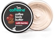 mCaffeine Coffee & Berries Body Butter with Shea Butter for Deep Moisturization & Soft Skin -Nourishes Dry Skin | Vitamin C R